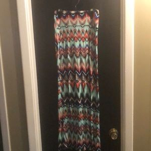 Multi-color Strapless Dress